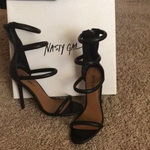 Black nasty gal heels